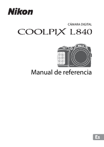 Manual de uso Nikon Coolpix L840 Cámara digital