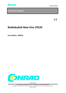 Instrukcja New One CR120 Radiobudzik