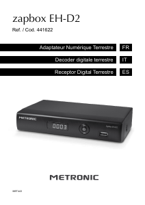 Manual de uso Metronic 441622 Zapbox EH-D2 Receptor digital