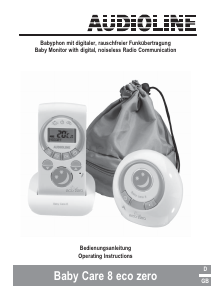 Manual Audioline Baby Care 8 Eco Zero Baby Monitor