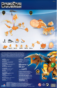 Käyttöohje Mega Bloks set 95121 Dragons Universe Amberblast