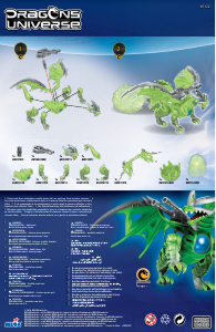 Kullanım kılavuzu Mega Bloks set 95122 Dragons Universe Terager