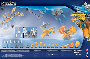 Priročnik Mega Bloks set 95130 Dragons Universe Starblaze