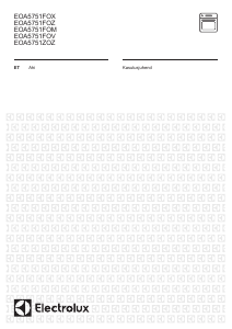 Kasutusjuhend Electrolux EOA5751FOV Ahi