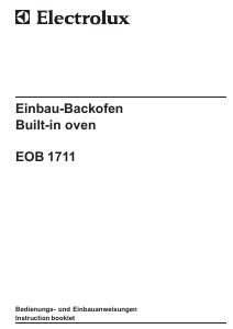 Handleiding Electrolux EOB1711X Oven
