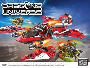 Manual de uso Mega Bloks set 95214 Dragons Universe Destructor de dragones de acción final