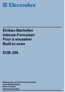 Mode d’emploi Electrolux EOB299X Four