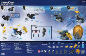 Mode d’emploi Mega Bloks set 95229 Dragons Universe Falcon