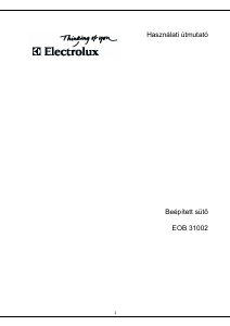 Használati útmutató Electrolux EOB31002X Kemence