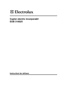 Manual Electrolux EOB31002X Cuptor