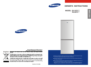 Manual Samsung RL26FCSW Fridge-Freezer
