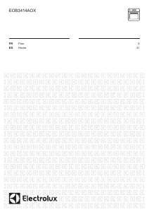 Mode d’emploi Electrolux EOB3414AOX Four