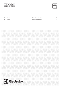 Mode d’emploi Electrolux EOB3434BAX Four