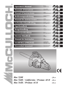 Manual McCulloch California Chainsaw