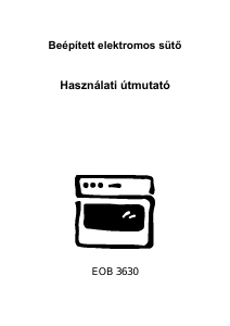 Használati útmutató Electrolux EOB3630W Kemence