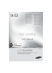 Manual Samsung NA64H3110AS/WT Hob