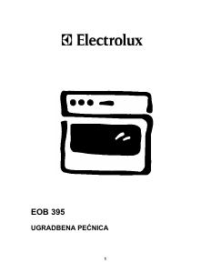 Priručnik Electrolux EOB395K Pećnica