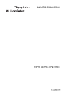 Manual de uso Electrolux EOB63300X Horno