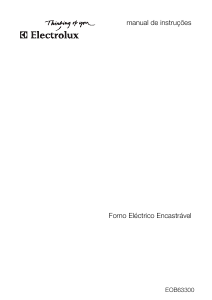 Manual Electrolux EOB63300X Forno