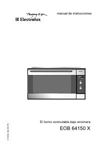 Manual de uso Electrolux EOB64150X Horno