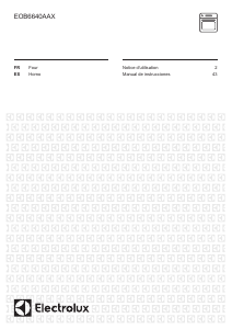 Manual de uso Electrolux EOB6640AAX Horno