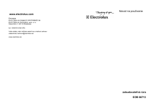 Návod Electrolux EOB66713X Rúra