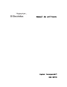 Manual Electrolux EOB66713X Cuptor