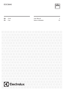 Mode d’emploi Electrolux EOC5640BOX Four