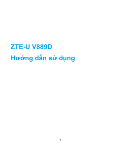 Hướng dẫn sử dụng ZTE U V889D Điện thoại di động