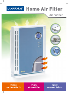 Εγχειρίδιο Lanaform Home Air Filter Καθαριστής αέρα