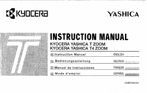 Manual Kyocera-Yashica T4 Zoom Camera