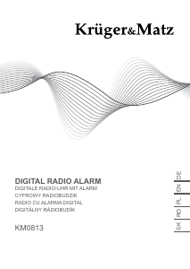 Manual Krüger and Matz KM0813 Alarm Clock Radio