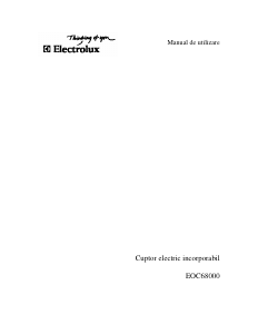 Manual Electrolux EOC68000X Cuptor