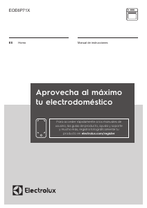 Manual de uso Electrolux EOE6P71X Horno