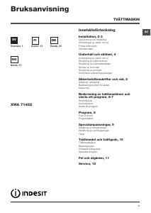 Brugsanvisning Indesit XWA 71452 W EU Vaskemaskine