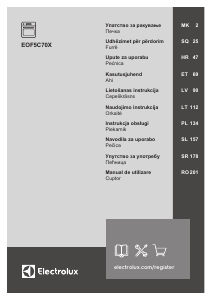 Priručnik Electrolux EOF5C70X Pećnica