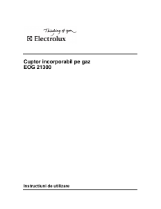 Manual Electrolux EOG21300X Cuptor