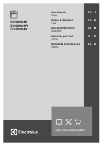 Manual de uso Electrolux EOH2H004K Horno