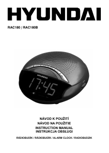 Manual Hyundai RAC 180 Alarm Clock Radio