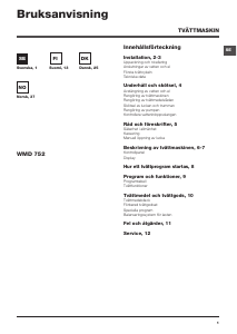 Brugsanvisning Hotpoint-Ariston WMD 752 SK Vaskemaskine