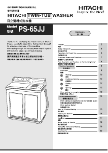 Handleiding Hitachi PS-65JJ Wasmachine