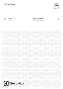 Priručnik Electrolux EZB3400AOX Pećnica