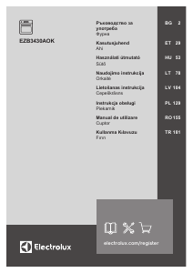 Kullanım kılavuzu Electrolux EZB3430AOK Fırın