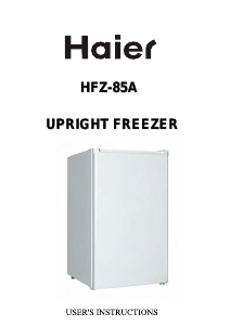 Manual Haier HFZ-85A Freezer