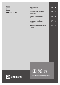 Manual de uso Electrolux REB2107AAX Horno