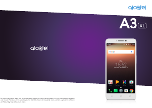 Handleiding Alcatel 9008X A3 XL Mobiele telefoon