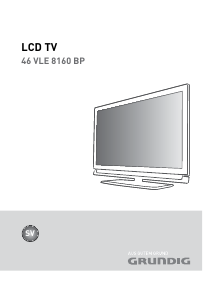 Bruksanvisning Grundig 46 VLE 8160 BP LCD TV