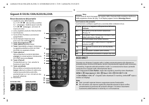 Manuale Gigaset A130 Telefono senza fili