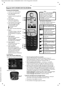 Manuale Gigaset A415 Telefono senza fili