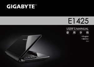 Handleiding Gigabyte E1425 Laptop